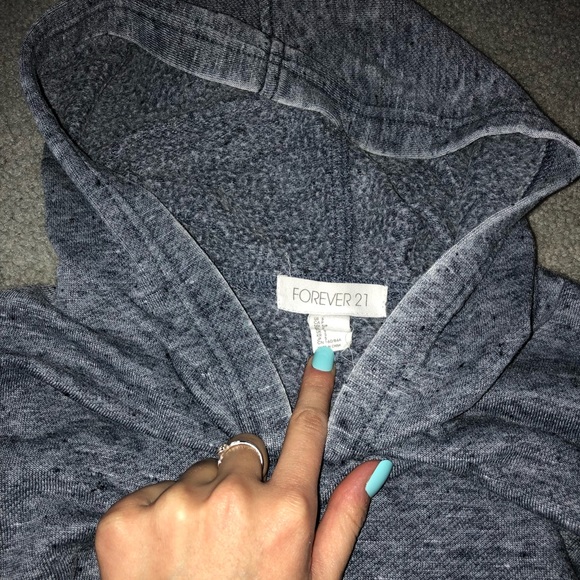 Blue Forever 21 hoodie - Picture 2 of 3